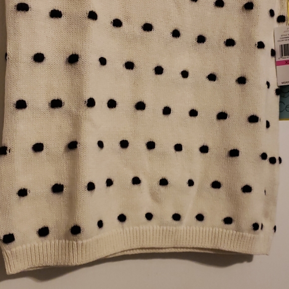 Cynthia Steffe Mini Pompom Puff Sleeve Sweater XXS - Picture 4 of 8